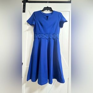 OWIN Women's Vintage Floral Lace Flared A-Line Swing Casual Party Cocktail Dress